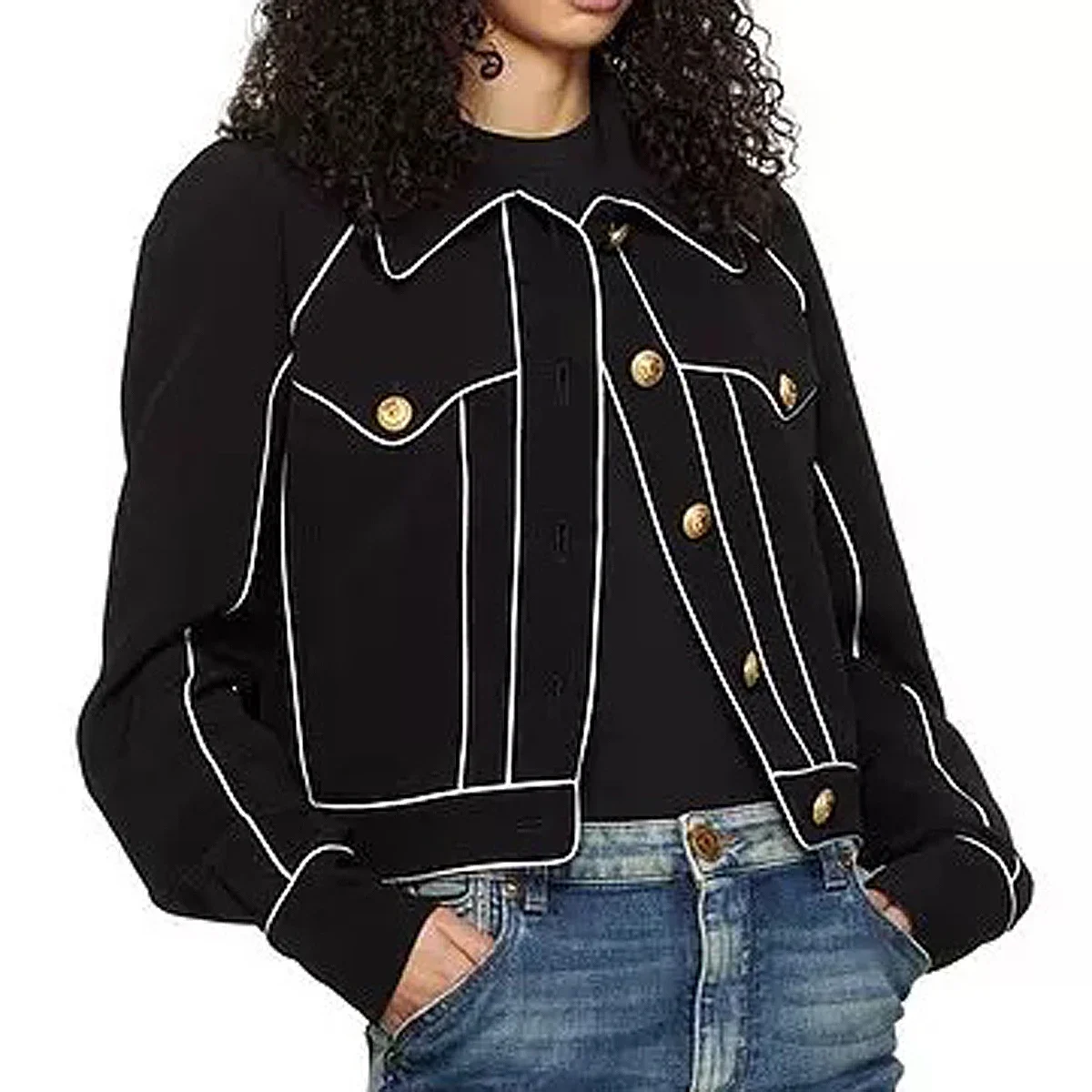 New Fashion Spring Fall Women Jacket High End Thin Slimming Design Versatile Outerwear Coat