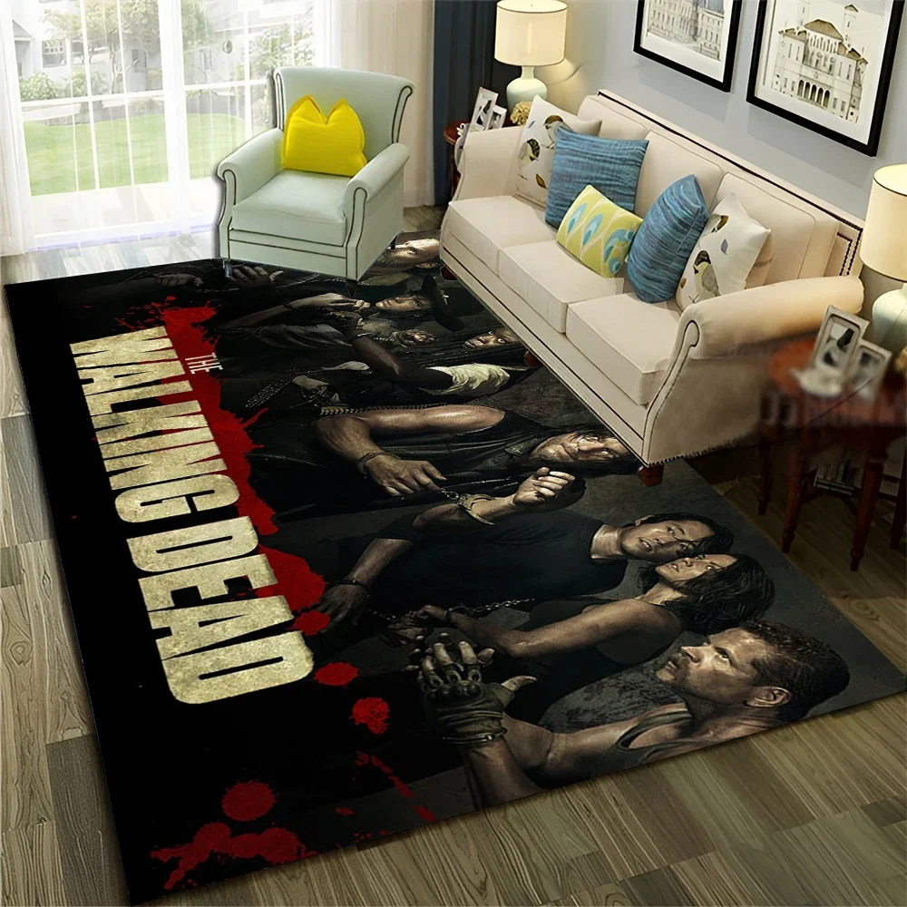 Horror TV The Walking Dead TWD Carpet Rug for Home Living Room Bedroom Sofa Doormat Decor,kid Play Area Rug Non-slip Floor Mat