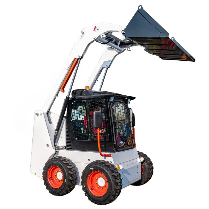 Wheeled skid loaders for construction, European front unloading skid loaders