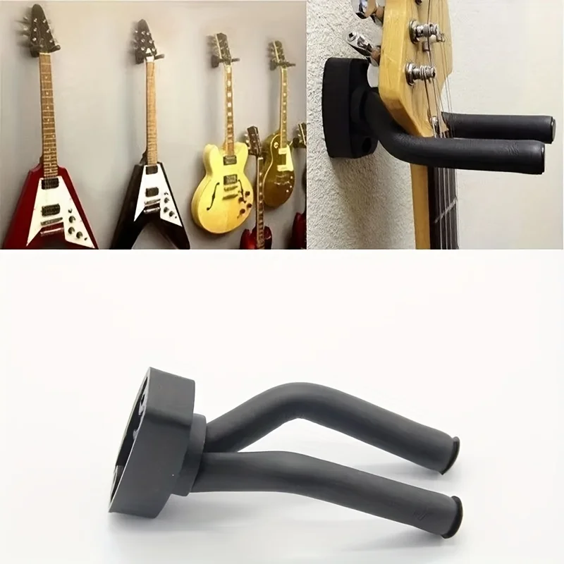1Pcs Guitar Holder Wall Mount Stand Parts and Accessories Home Instrument Display Guitars Hook Wall Hangers Guitar Picks