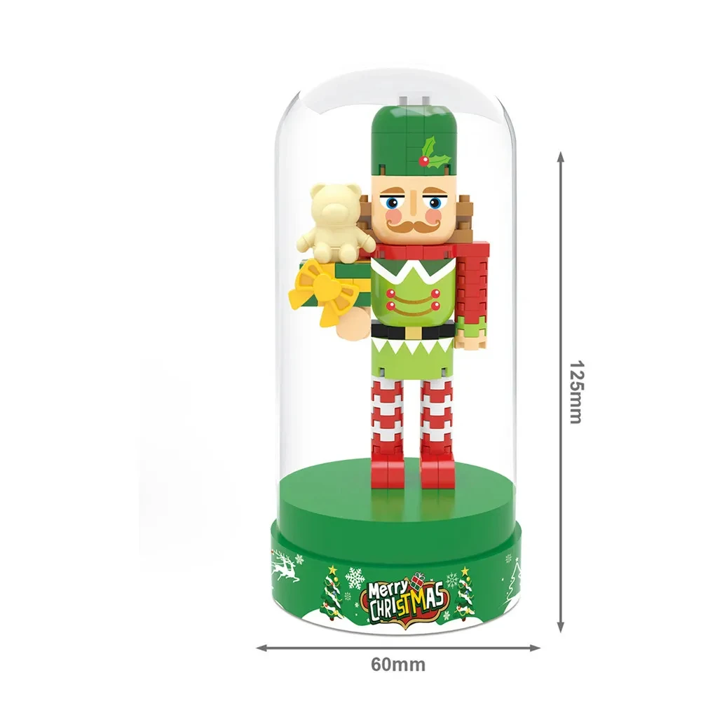 Christmas Nutcracker King Trumpeter Soldier Santa Claus Xmas Tree Drummer Building Blocks Ornaments Bricks Toys Christmas Gift