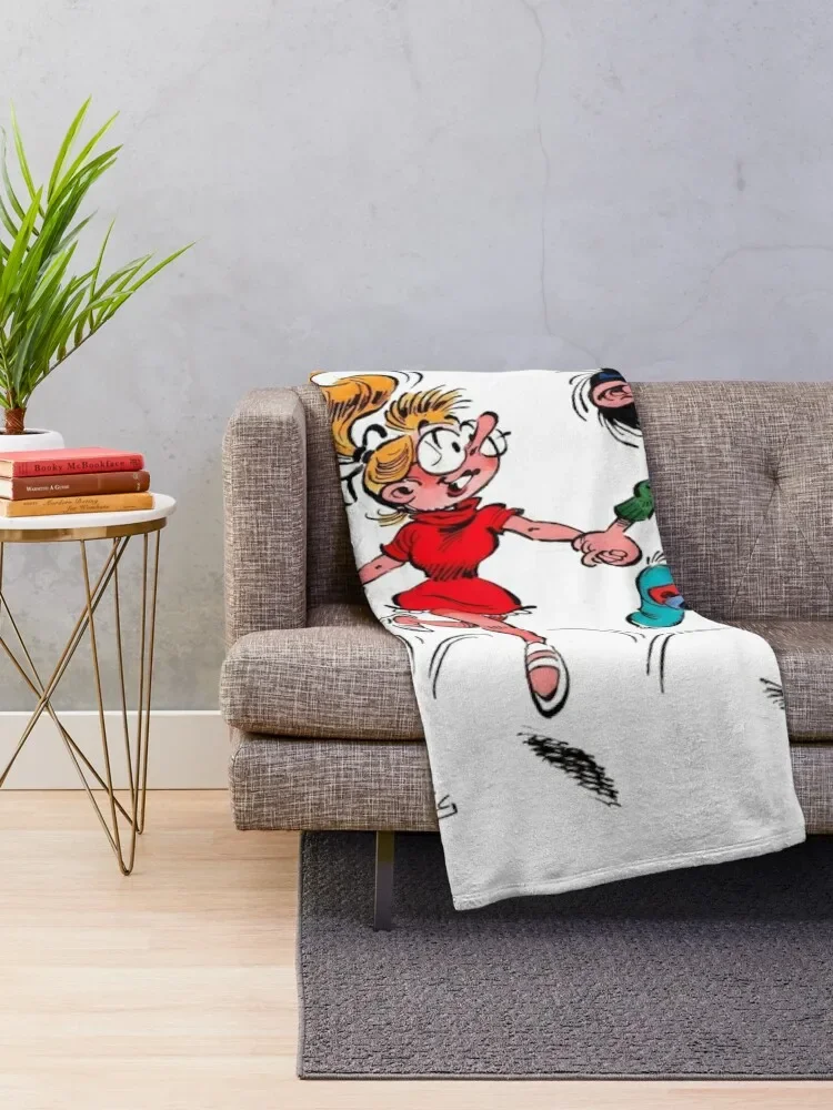 Gaston lagaffe Throw Blanket cosplay anime Tourist Blankets