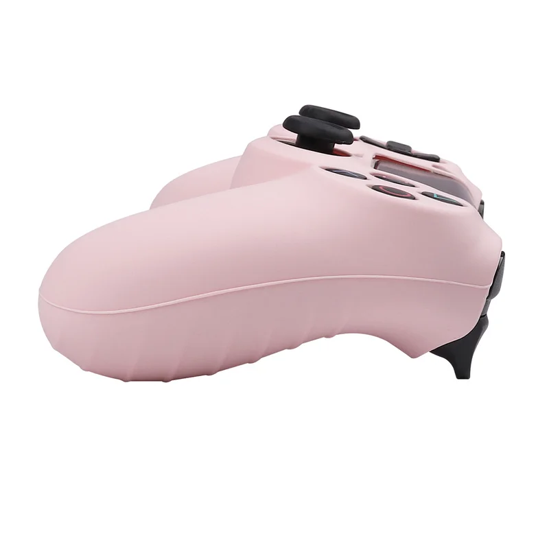 حافظة واقية من السيليكون الناعم باللون الوردي الجديد لجهاز تحكم PS4 حافظة غمبد حافظة ملحقات ألعاب الفيديو لحالات عصا التحكم PS4