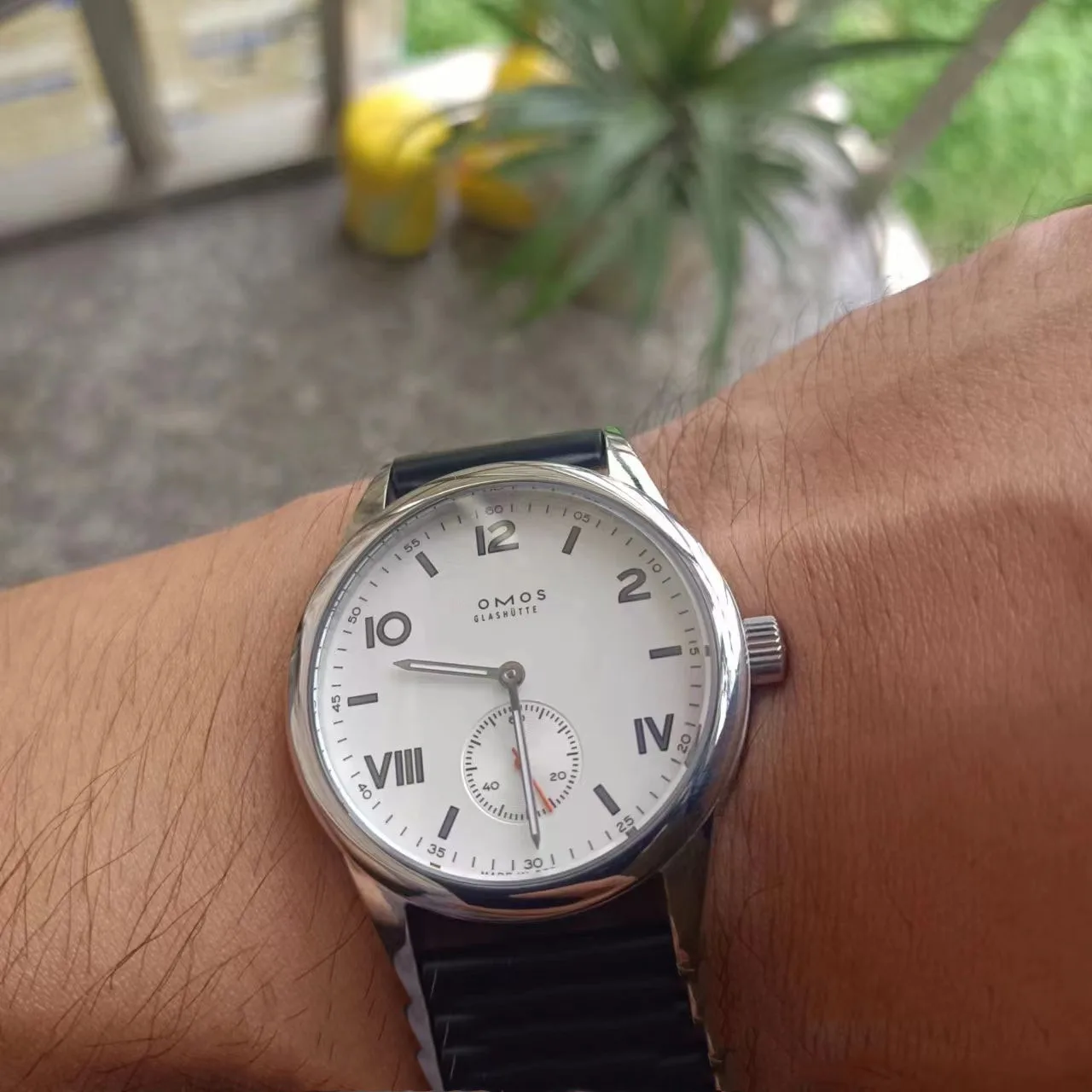 ساعة ميكانيكية أوتوماتيكية باوهاوس بسيطة وعصرية، ساعة رجالية متعددة الاستخدامات مقاومة للماء من جلد الياقوت من سلسلة Club