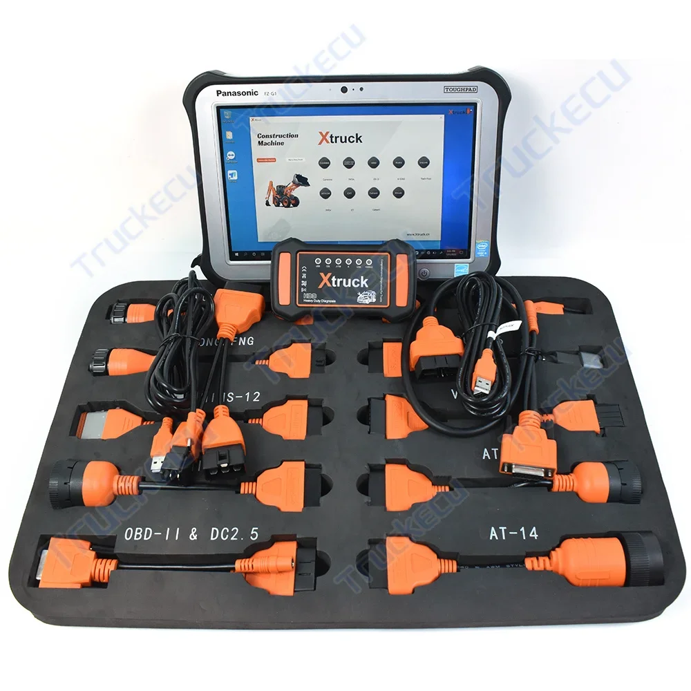 FZ G1 Tablet Y009 OBD2 Truck Construction Excavator Diagnostic Tool for for hino for isuzu idss for hitachi VCI3 Inline7