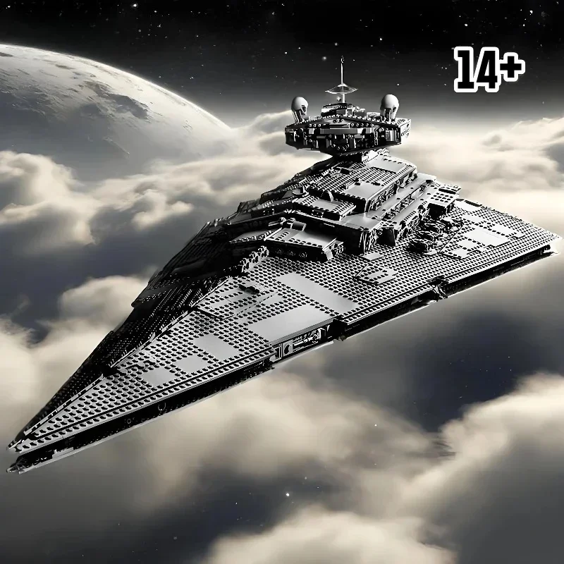 

Конструктор Disney Avail 75252 Imperial Destroyer Moc, игрушка из строительных блоков, подарок на Рождество, идеальный космический корабль из кирпичиков