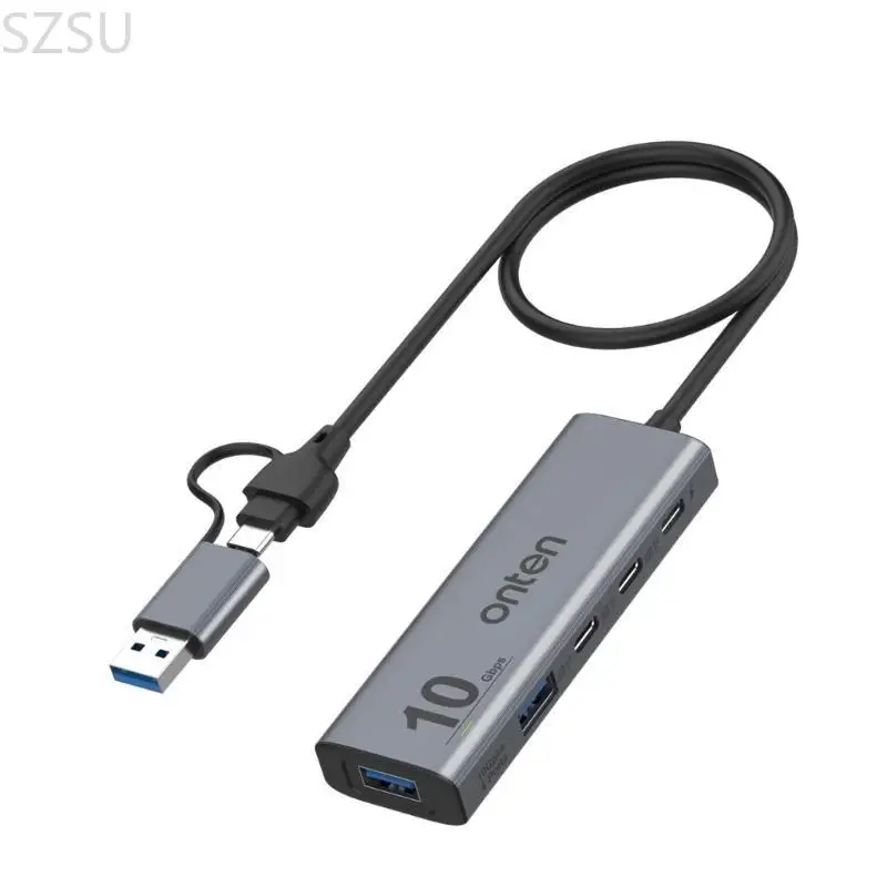 SZSU 10Gbps USB C TypeC Hub 5 Ports for SurfacePro Laptops High Speed Data Transfer