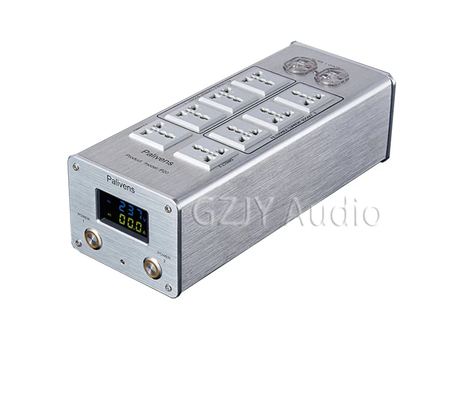 Palivens P20 3000W 15A Audio AC Power Filter Power Socket LED Digital Display Audio Noise Filter Lightning Protection