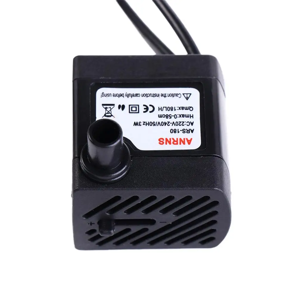 Aquarium 220V 3W Submersible Water Pump LED Fish Tank Fountain Fish Pond Tank EU Plug Aquario Water Pumps Fish Aquatic Pet Kit view 4