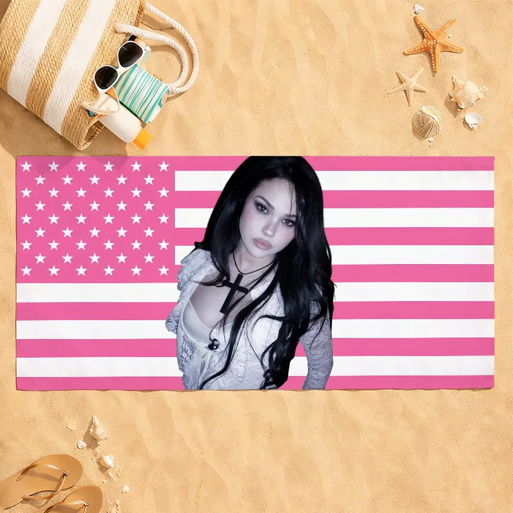 Singer M-Maggie L-Lindemann Let Me Burn Towel Quick Dry Absorbent Beach Towel for Sports Fitness Swimming and Outdoor Activities