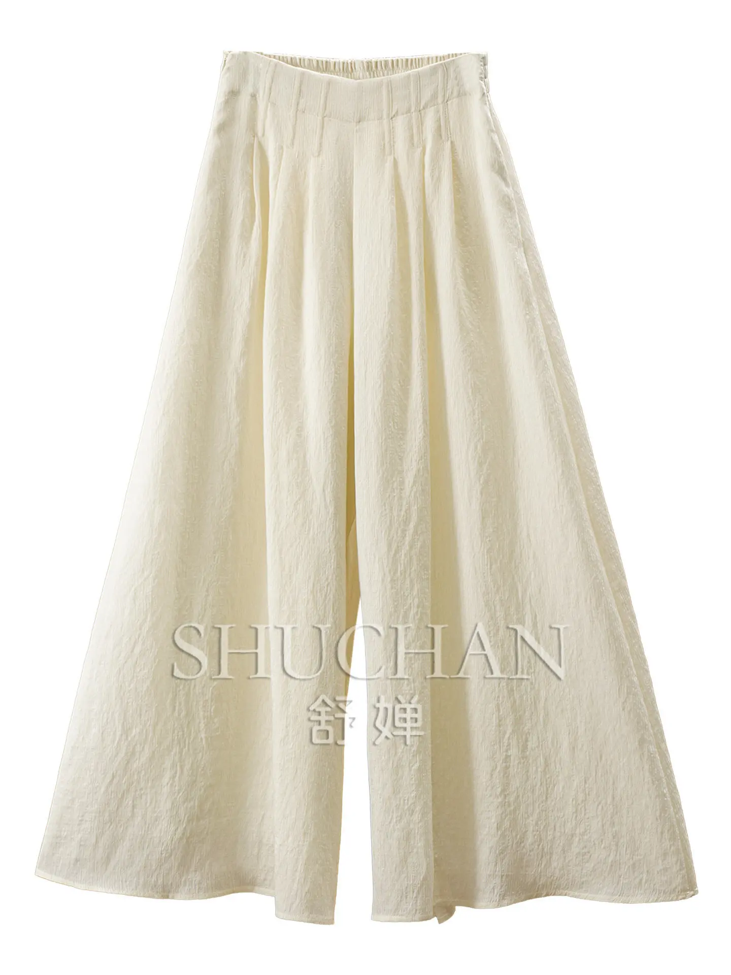 Skirt Pant Lyocell Styling Waist Loose Wide-leg Culottes Women's 71L7 Pantalones Mujer Trousers Pants Women