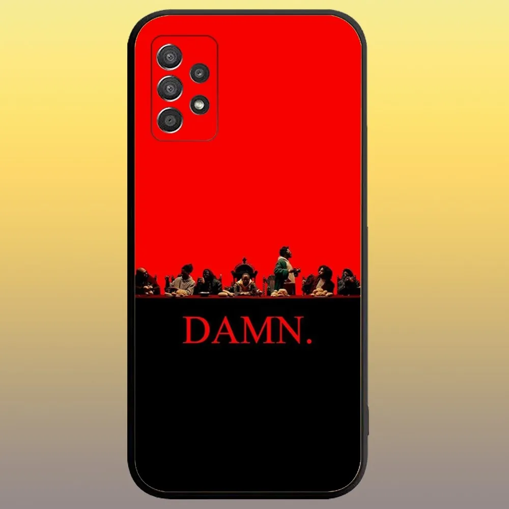 Kendrick Lamar DAMN Phone Case for SamsungA 91,80,73,72,71,70,53,52,51,42,41,40,32,31,30,22,21,20,13 S 4G 5G Soft Black Case