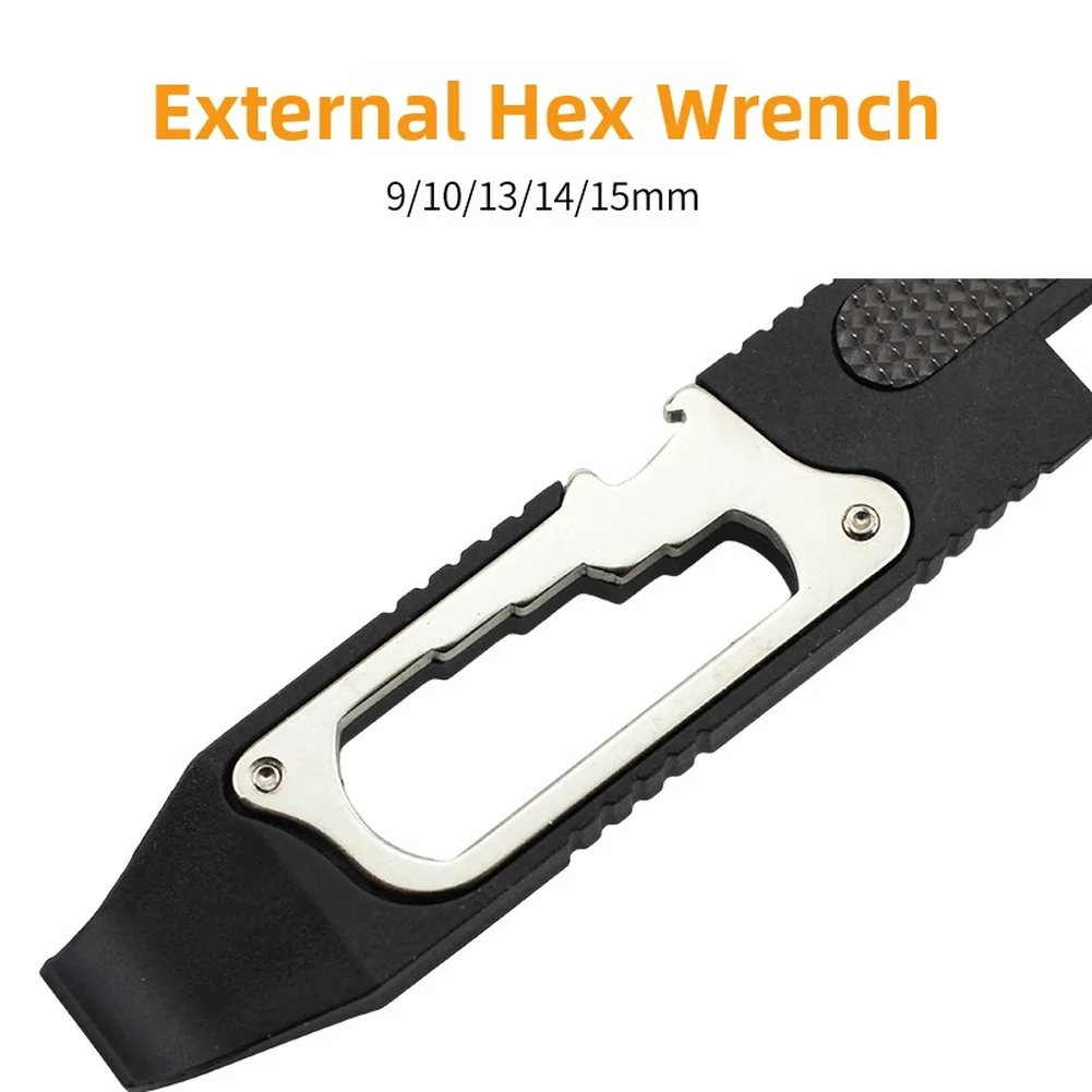 Carbon Steel Bike Repair Tool Kit with Ratchet Wrench and Tire Levers for Functional Tire Changes and Mechanical Tuning Tasks view 3