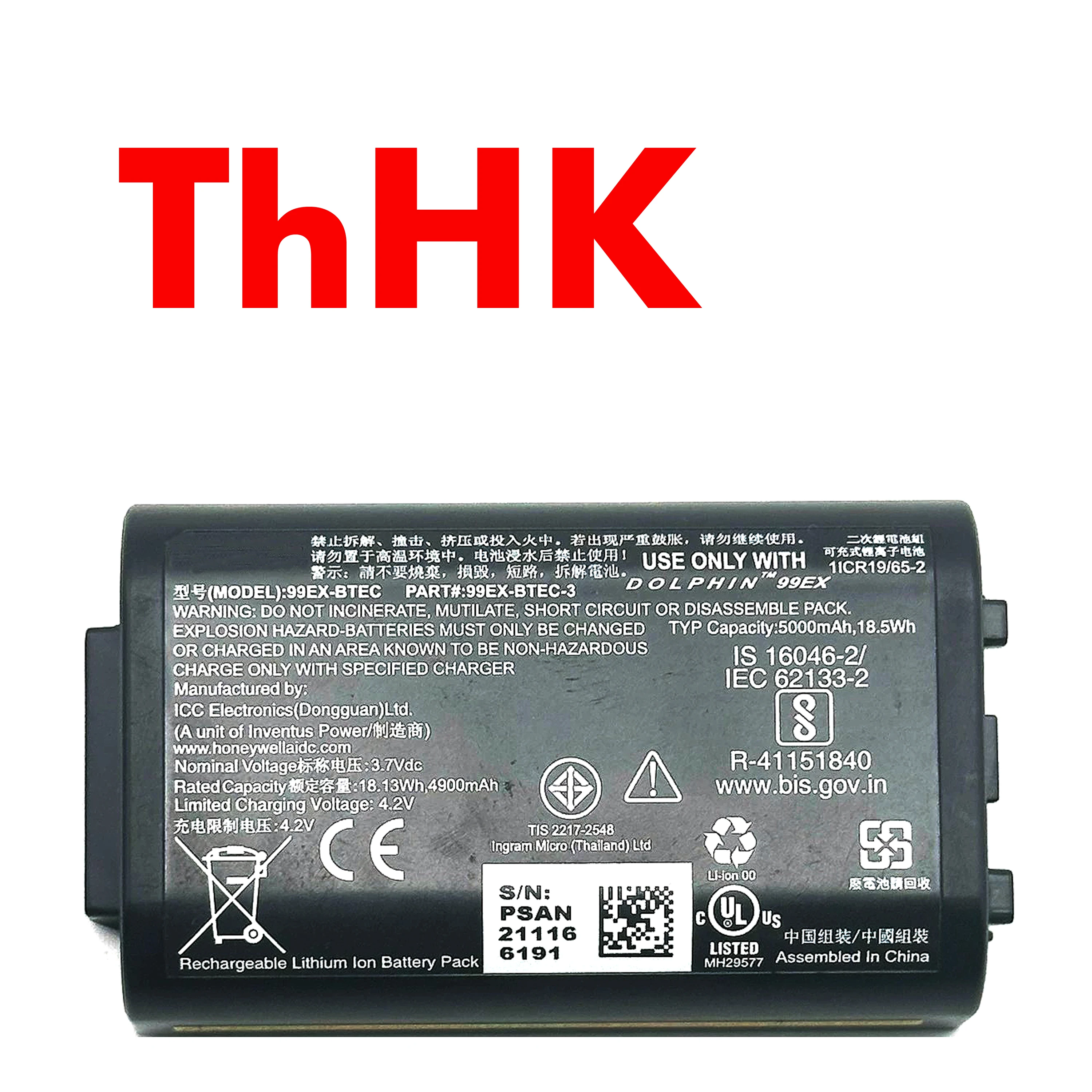 Genuine Original 18.5Wh 5000mAh 99EX-BTEC 99EX-BTEC-1 99EX-BTEC-3 Battery For Honeywell Dolphin 99EX 99GX