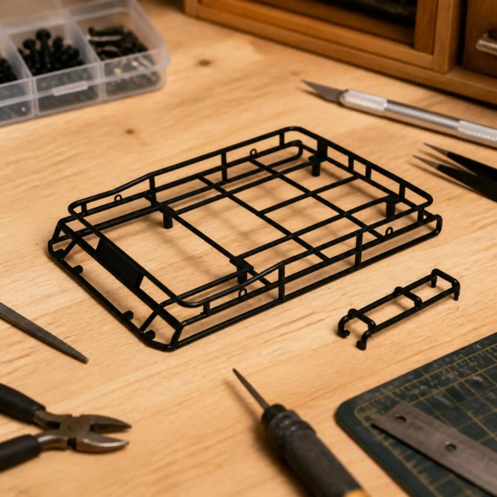 RC Crawler 1 10 Chassis Roof Rack for Car Metal MN90 99S Style Scale Model DIY Part