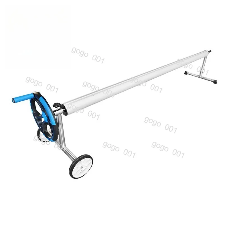 Manual Pool Cover Reel with Wheels – LP Tube Roller for Inground & Above Ground Pool, Portable Spa Hot Tub Cover Roller