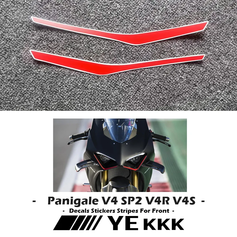 

For Ducati Panigale V4 SP2 V4R V4S V4SP Decals Stickers Stripes for Front Fairing Motorcycle Front Sticker