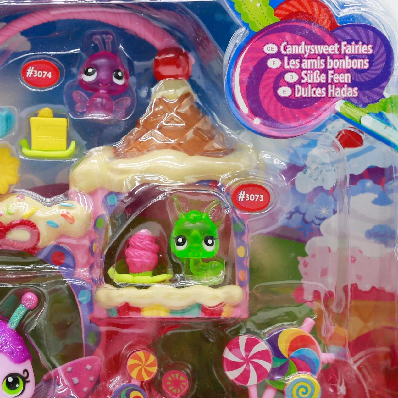 Hasbro-figuras de Anime Littlest Pet Shop, muñecos bonitos de juguete, colección de hadas Candysweet Sprinkle Palace, regalos de cumpleaños para niños