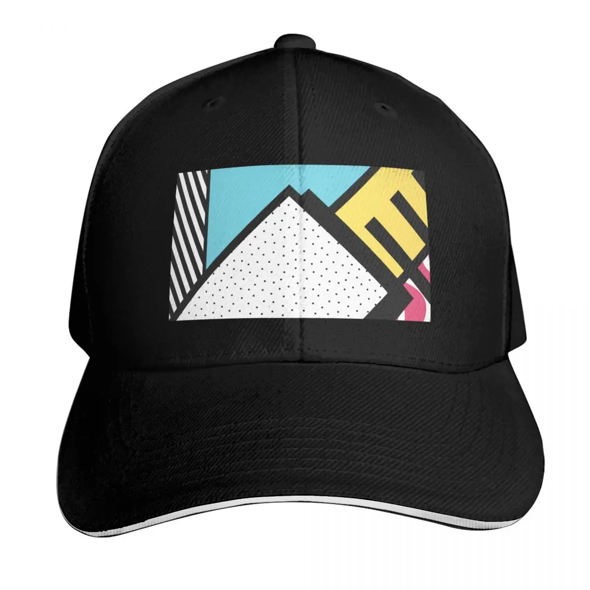 Abstract 80s memphis pop art style graphics Baseball Cap Men Women Casual Summer Sport Sun Cap