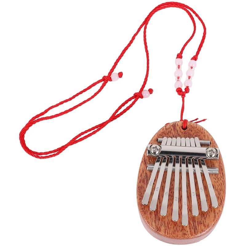 

8 Key Mini Kalimba Exquisite Finger Thumb Piano Marimba Musical Good Accessory Pendant Gift