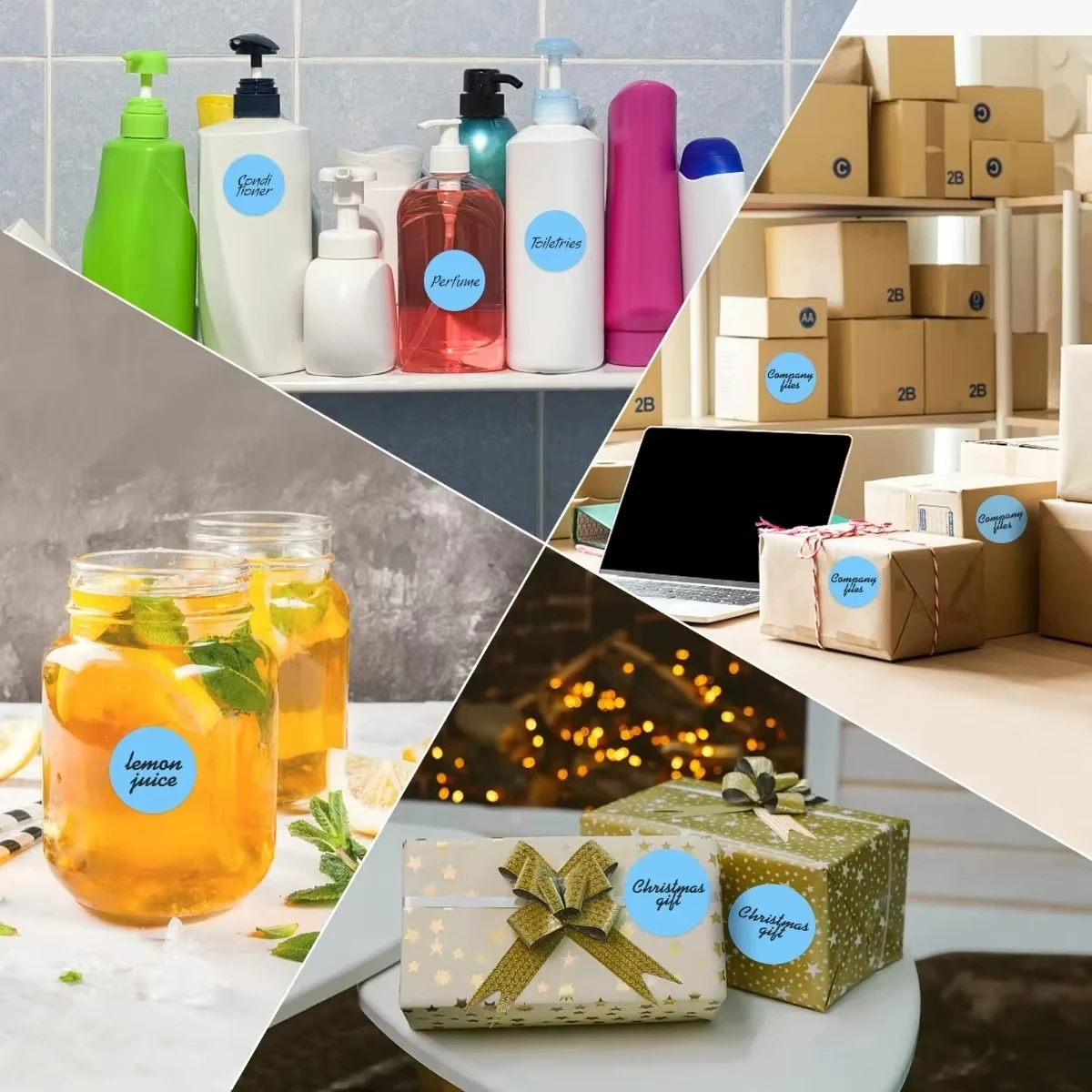 600-Pack 2-Inch Thermal Color Dot Stickers - Round Coding Labels on Self-Adhesive Roll