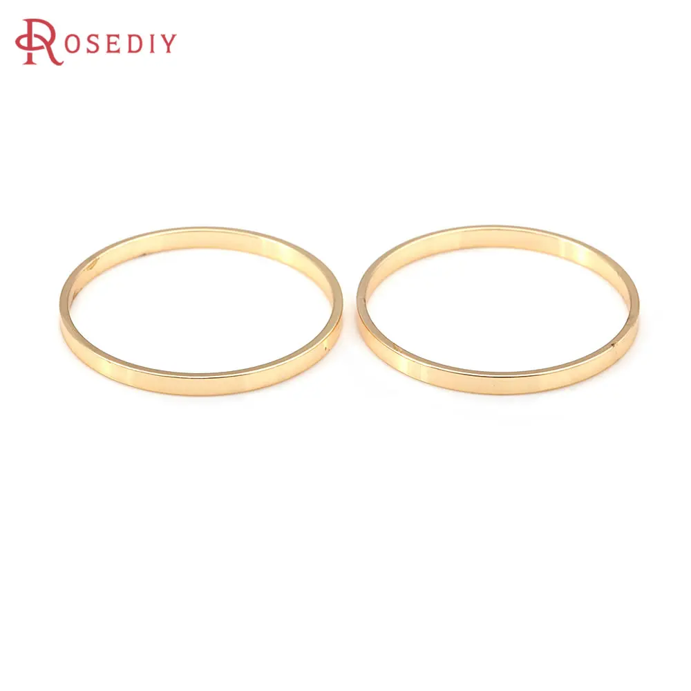 25MM 30MM 40MM 18K oro colore ottone anelli chiusi rotondi gioielli fai da te di alta qualità che fanno forniture orecchini accessori per le donne