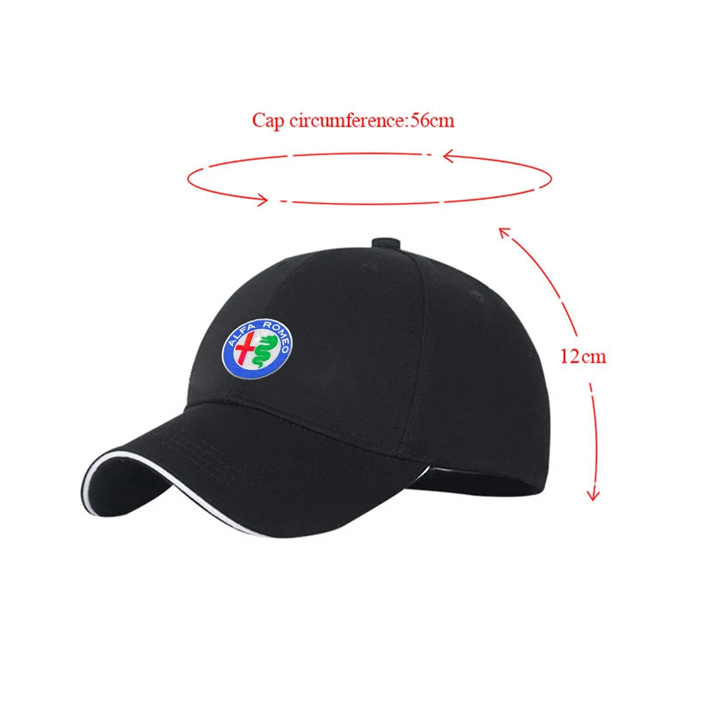 1pc Embroidery Car Logo Baseball Caps Snapback Cap Men Women Unisex Adjustable Hats For Alfa Romeo Giulietta GT 159 147 156 Mito