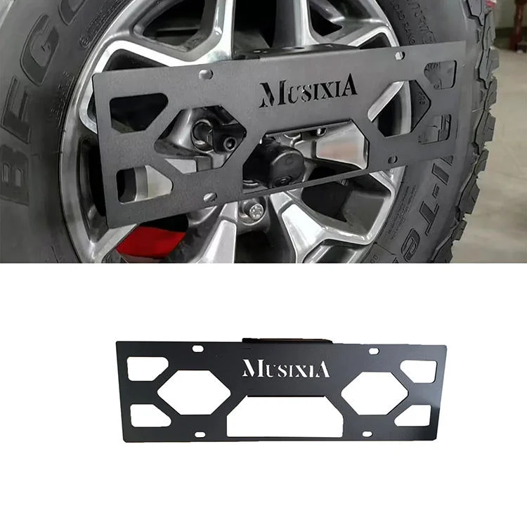 

Black SUV spare tire license plate mount, fit Ford Bronco