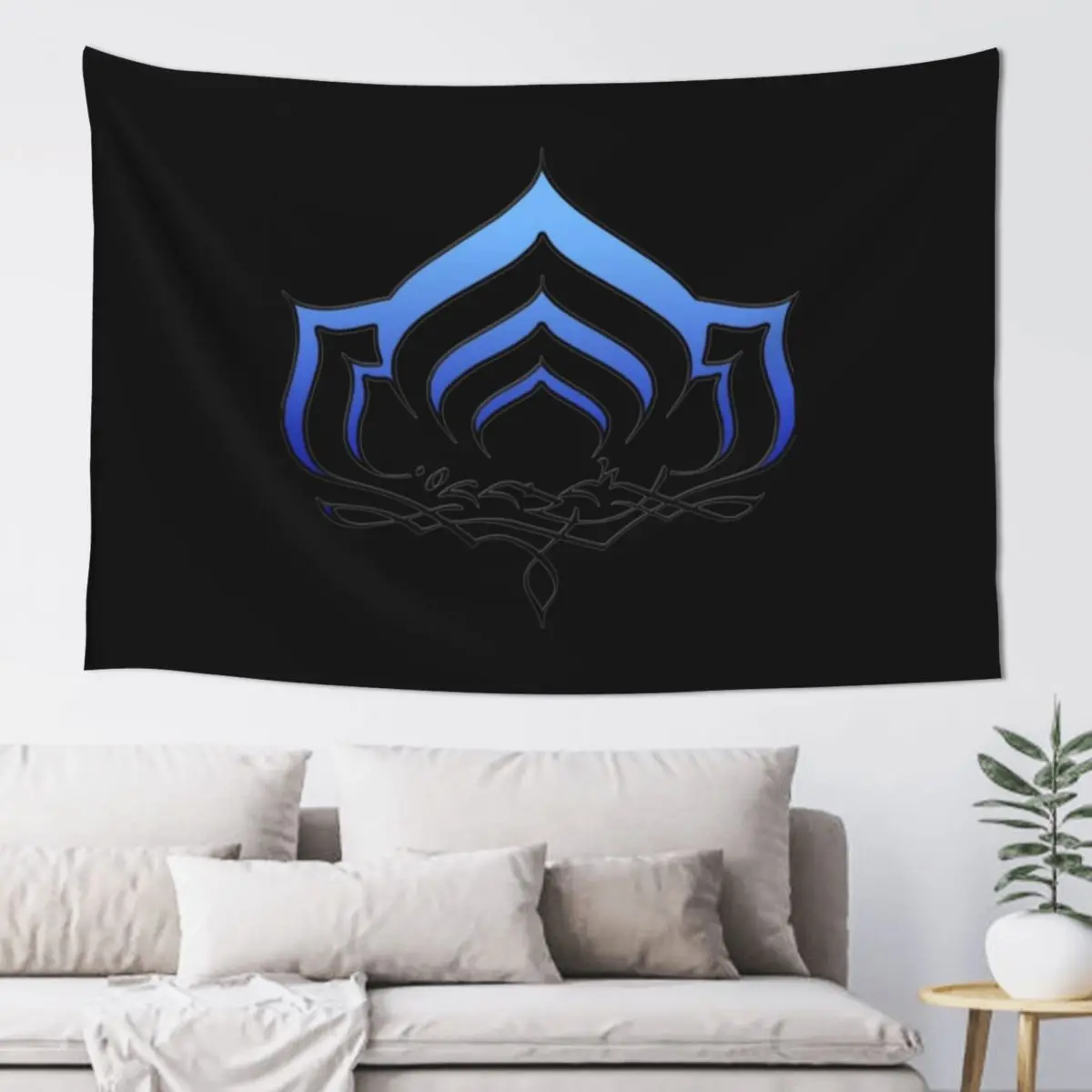 Warframe Lotus symbol 36 Tapestry Room Decore Aesthetic House Decor Tapestry