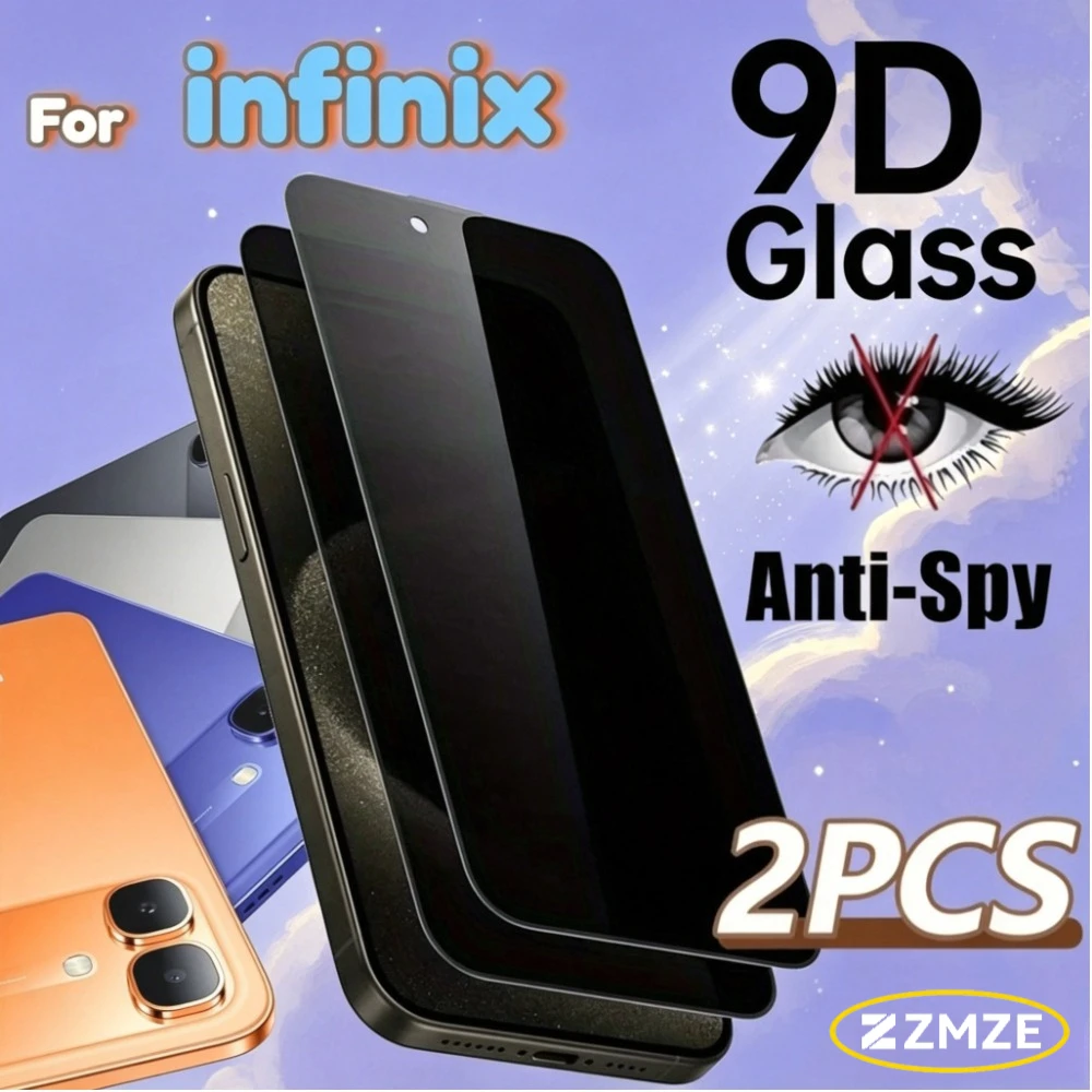 2Pcs Anti Spy Tempered Glass Film For infinix GT 50 30 20 10 Pro Smart 20 10 9 8 7 6 HD 10 8 7 6 Plus Privacy Protectivel Film