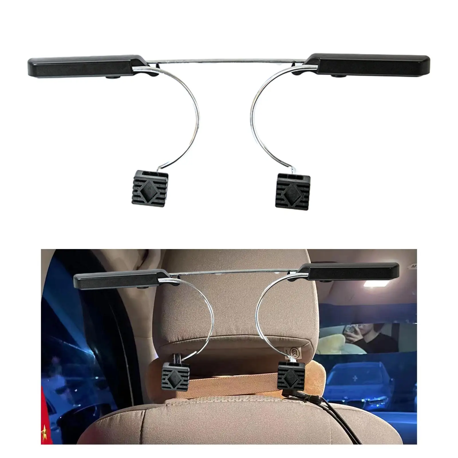 Car Suit Hanger Vehicle Seat Coat Rack Hanger Black Handy Clothes Suit Jacket Holder Shelves Storage Holder for Seat Headrest