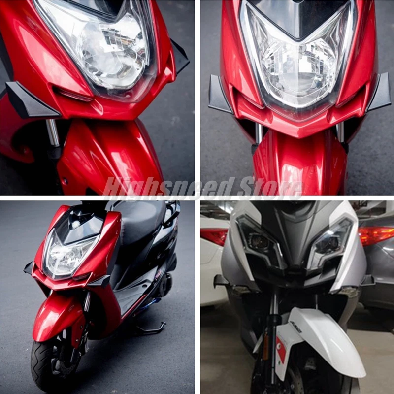 Aerodynamic Carbon Fiber Motorcycle Wing kit Scoooter Dynamic Motorbike Scooter Aerodynamic Decoration Winglet Kits