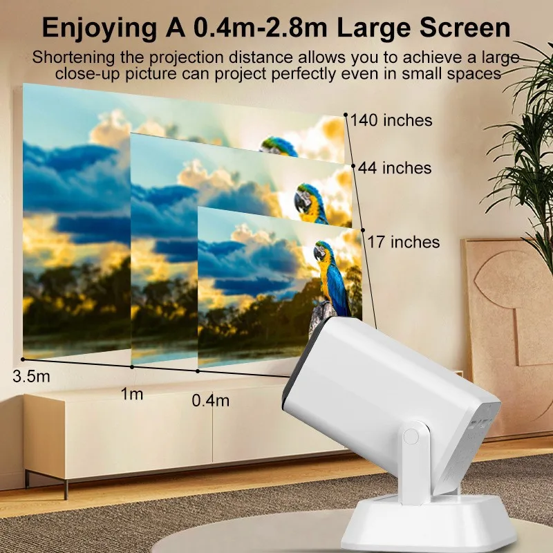 Barrel projector charging use high definition wireless mobile phone screen projection