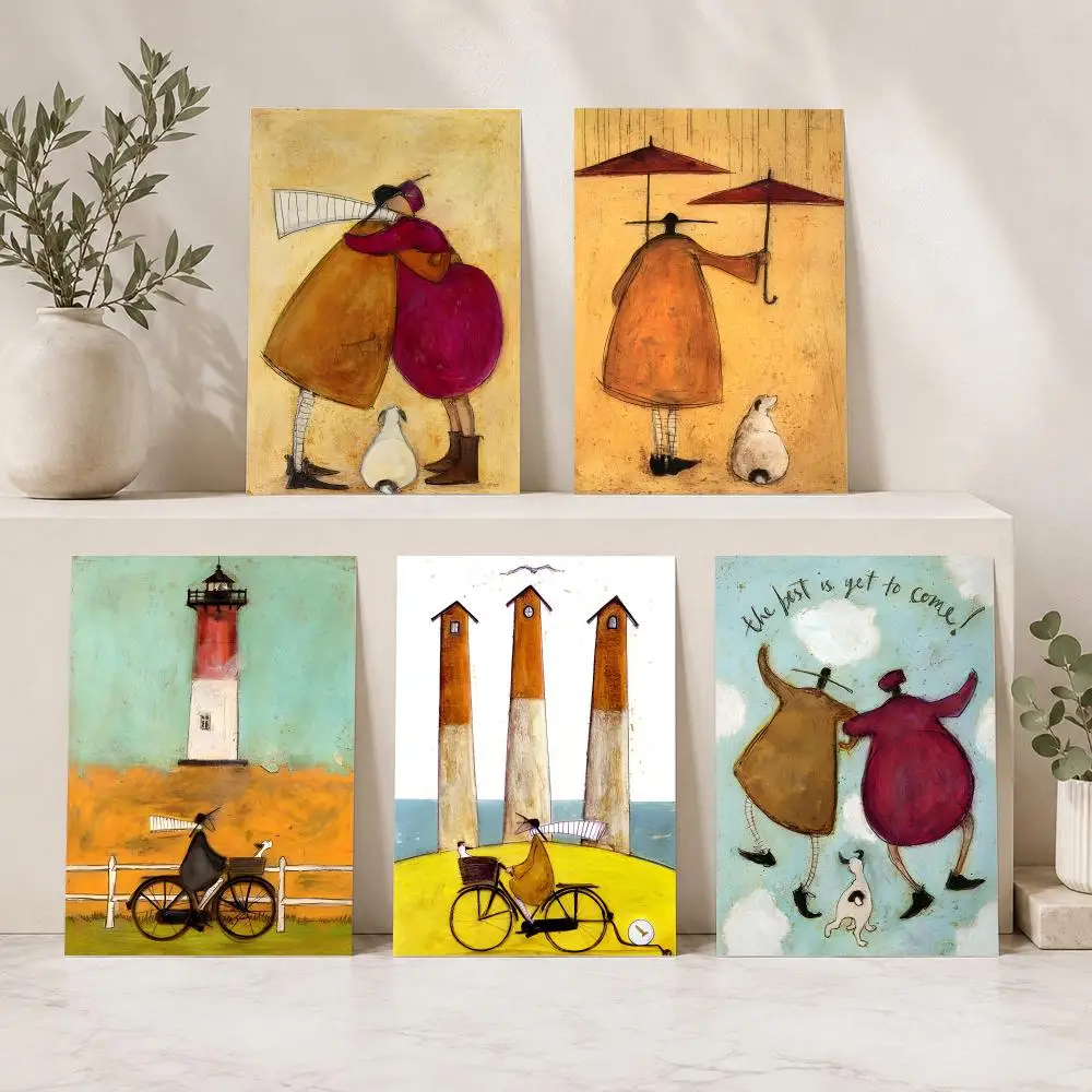 Classic S-Sam Toft Art Painting Calligraphy Modern Canvas Wall Art for Bedroom & Living Room | Home Decor Gift