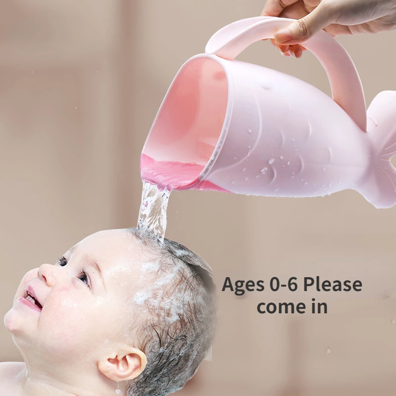 Children's Shampoo Cup Baby Shampoo Spoon Baby Splashing Toy Shower Head