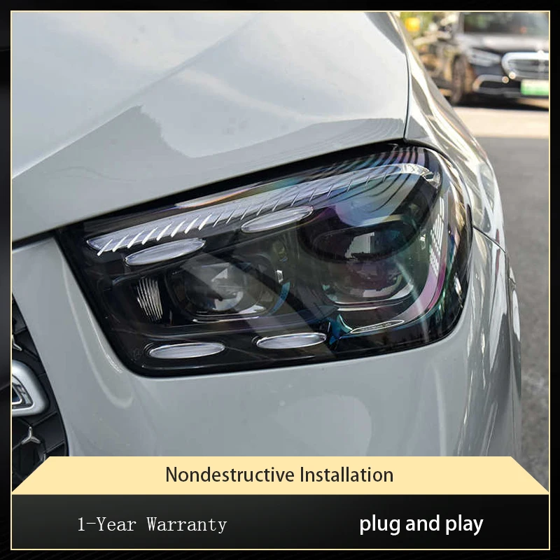 Car Styling For Mercedes Benz W167 GLE 2020-2024 Front Lamp DRL Headlight Turn Signal Highlight LED Bulbs Projector Lens Auto