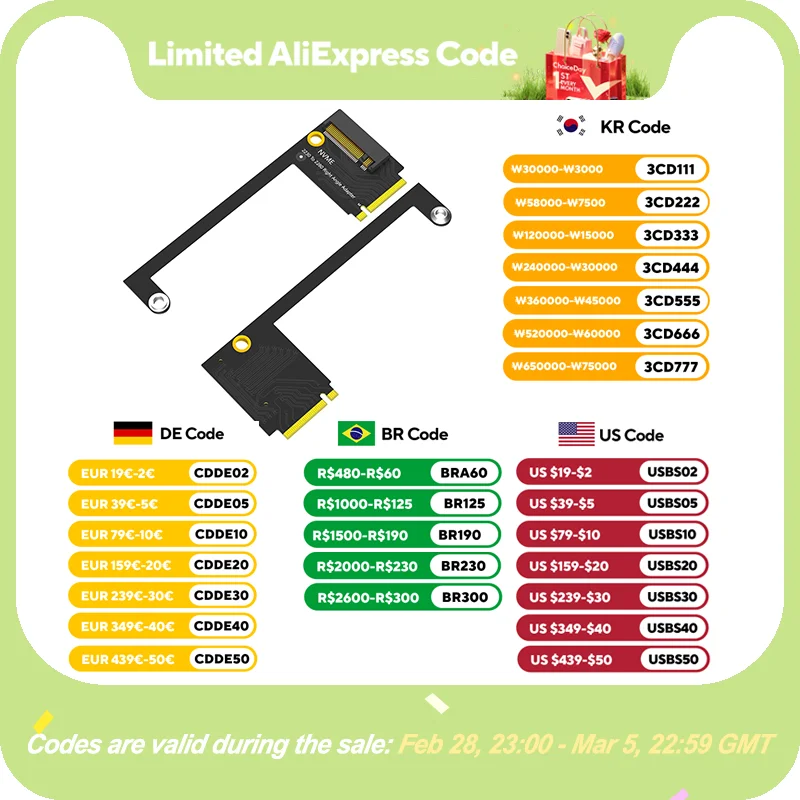 Voor Rog Ally Handheld Conversie 2230 naar 2280 SSD Harde Schijf Uitbreidingskaart NVME M-Key M.2 PCIE 4.0 Adapter