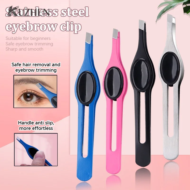 Eyebrow Tweezer Stainless Steel Eyelash Extension Tweezers Eye Hair Removal Lady Face Makeup Tools Beauty Essential