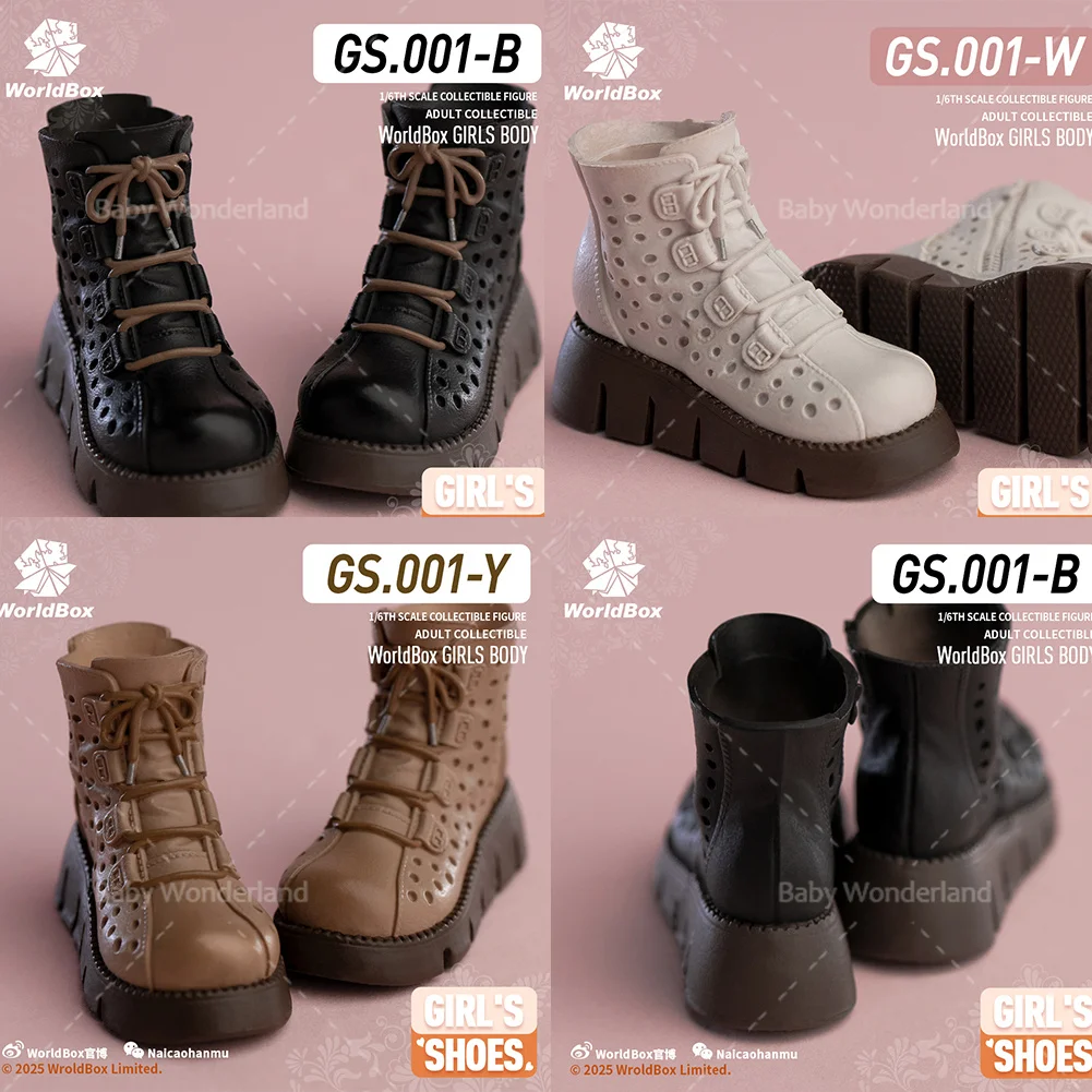 

Worldbox gs001 1/6 Scale Fashionable Thick Soled Boots Shoes Model Accessory Fit 12" Female Soldier Figure Doll Body