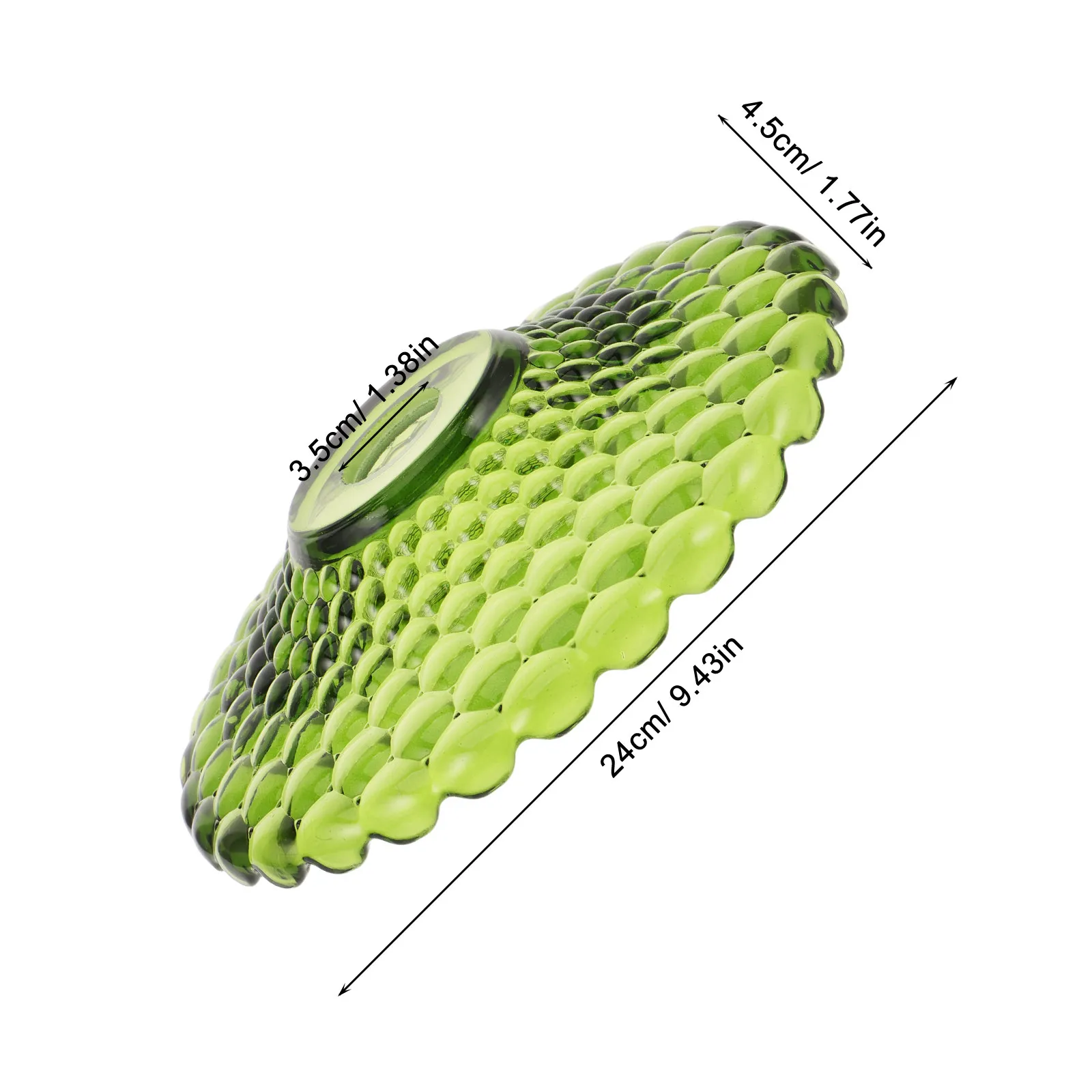 Green Glass Lamp Shade Vintage Round Flat Pendant Replacement for Living Room Table Floor Hanging Light Fixture Accessory