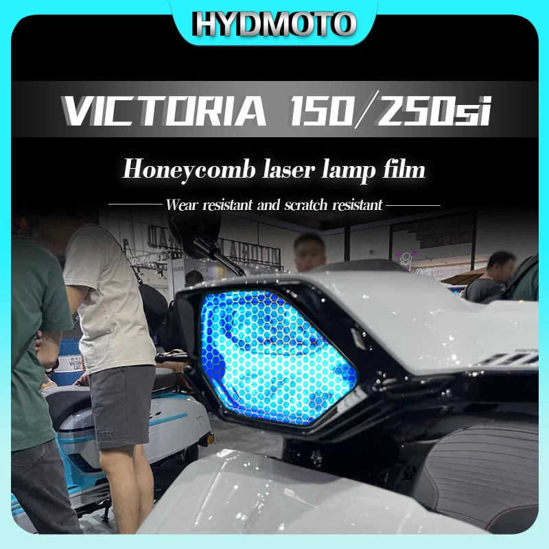 For Victoria 250si 150si honeycomb laser lamp film headlights taillights film body protection modified motorcycle accessories