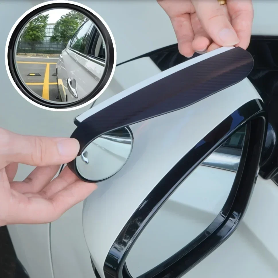 2pcs Car Accessories Rearview Mirror Rain Eyebrow Carbon Fiber Auto Side Mirrors Protector Blind Spot Mirror Visor Rain Shield