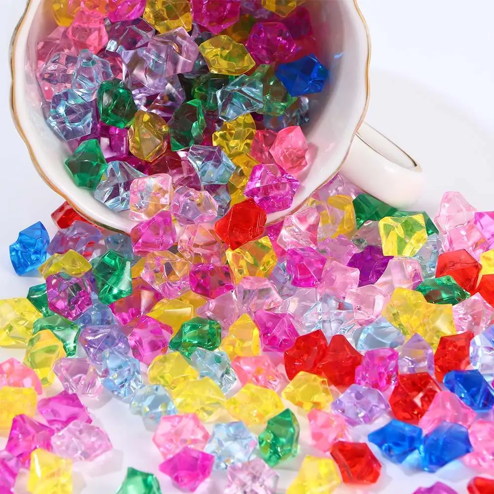 DIY Craft Crystal Ice Cubes Aquarium Landscape Fish Tank Decoration Pebbles Artificial Stones Cobblestones Vase Filler