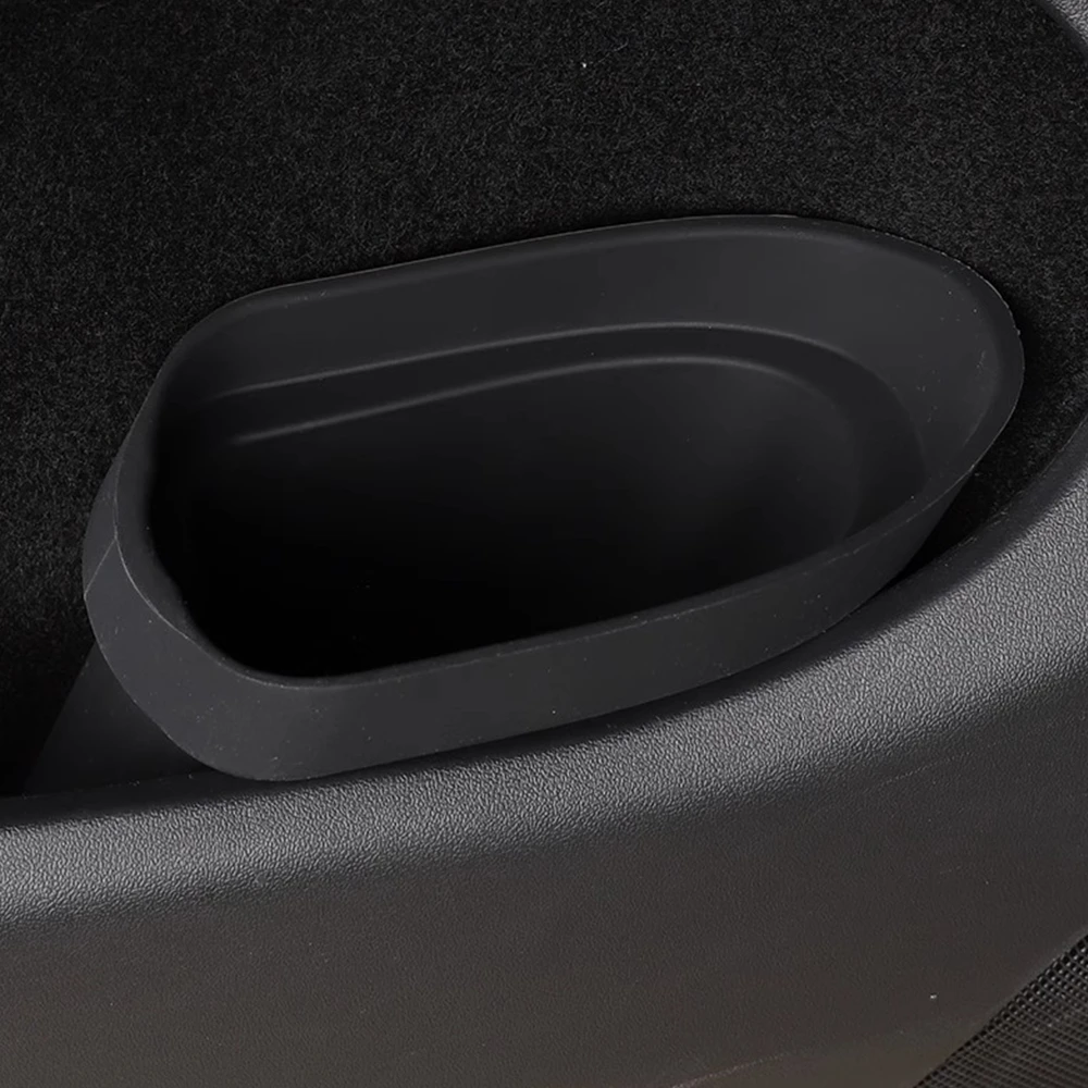 

For Model 3 Y Car Door Trash Can Eco-Friendly Silicone Garbage Can Waterproof Door Storage Box Small Items Storage Box