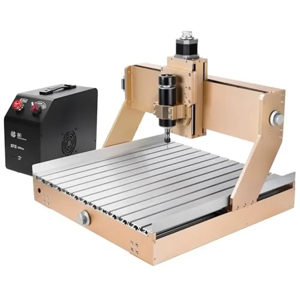 4040 CNC Router Machine 500W Nema 23 Motor Linear Rail Engraving Milling Cutting GRBL Control Wood Metal Table Compact Design