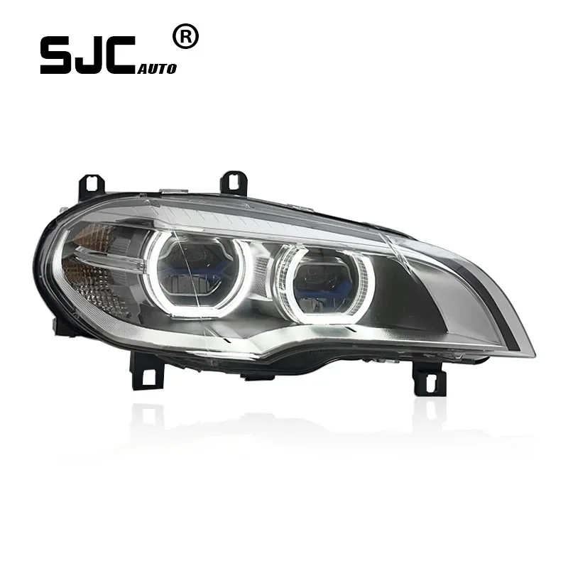 

SJC Auto Daytime Running Lights For BMW X5 E70 Angel Eyes Head Lamp Upgraded LED Headlights Car LED Front Lights 2007-2013