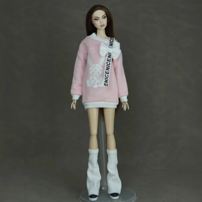 New 1/6 Scale Doll Outfit Skirt Leg Cover Clothes Set for 30cm Slim BJD Girl Dolls Dress Up Toys Dollhouse Accessories