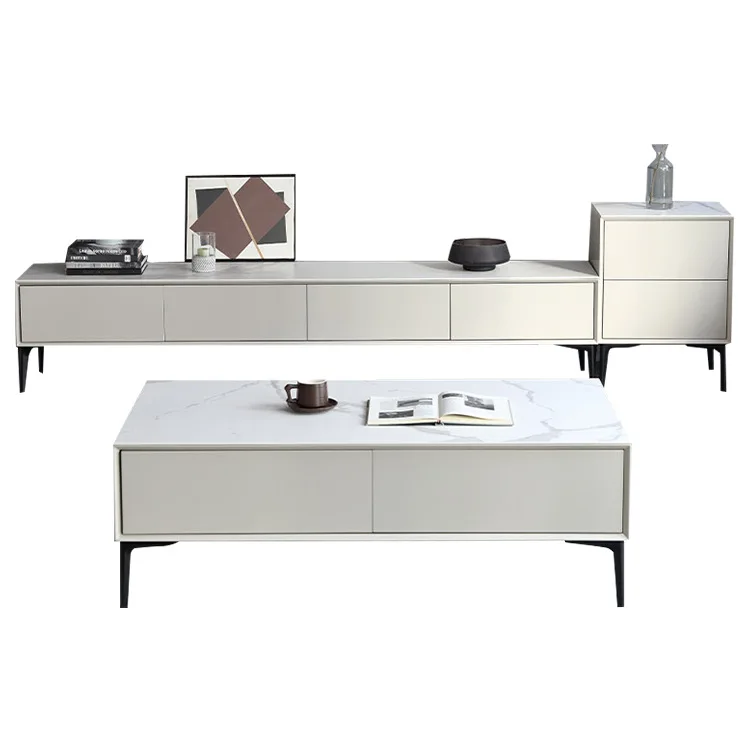 Modern TV Stand Entertainment Center TV Stand with Large Storage Console Table Media Cabinet for Living Room Bedroom