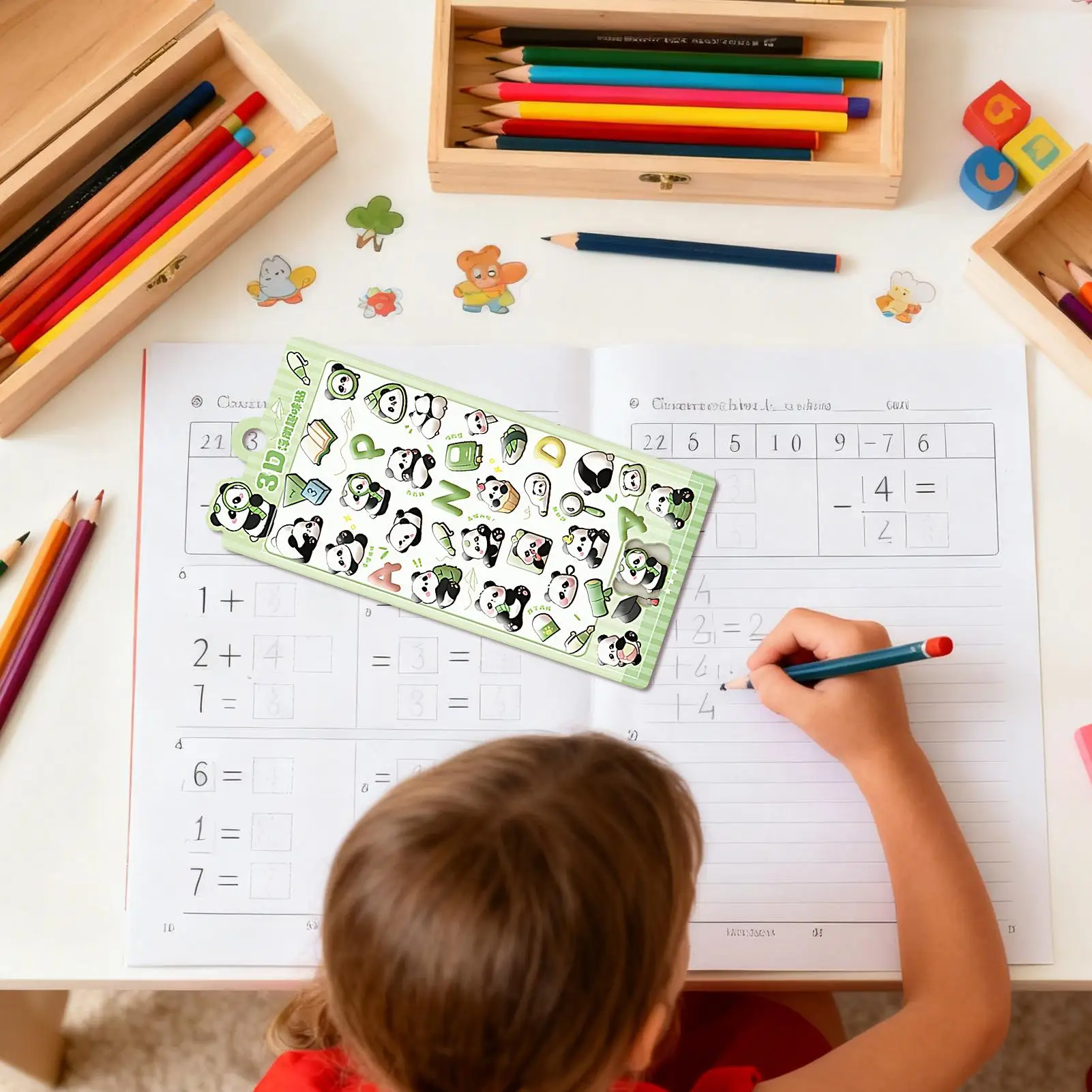 귀여운 스티커 스크랩북 저널 라벨 귀여운 3D 보상 스티커 장식용 스마트폰 생일 교실 비즈니스 교사용