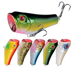 Thritop New Fishing Lure High Quality Hard Bait 50mm 8g Professional 5 Different Colors Popper Fishing Accessories Tools